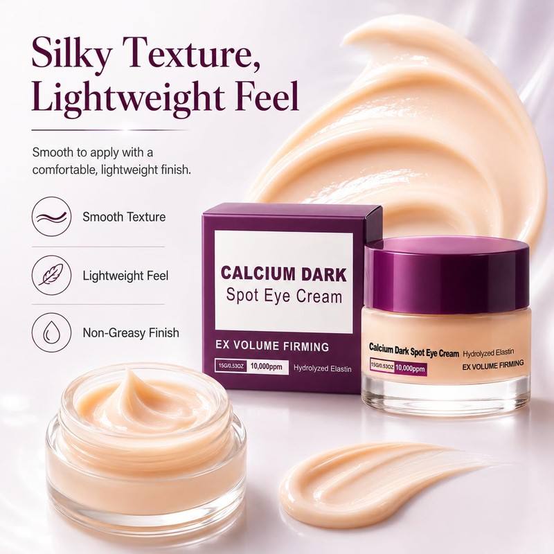 Calcium Eye Cream for Under Eye Firming, Hydration and Fine
