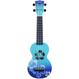 Mahalo Ukuleles Mahalo Designer Series Ukulele, Right Handed, Blue Burst, Soprano (MD1HB bub)