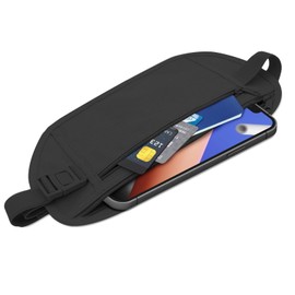 Day Tip Money Belt, RFID Blocking Fanny Pack Travel Belt Bag Hidden Money Belt for Men Women Bum Bag for Passport Holder,Phone,Cash (Black)