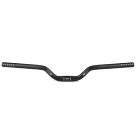 PLATT Bicycle Handlebar 25.4 mm x 620 mm, Mountain Bike Bicycle Riser Handlebar Made of Lightweight Aluminium Alloy, Ideal for MTB (50 mm Height)