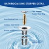3 in1 Bathroom Sink Drain Strainer-Universal Bathroom Sink Stopper,Pop Up