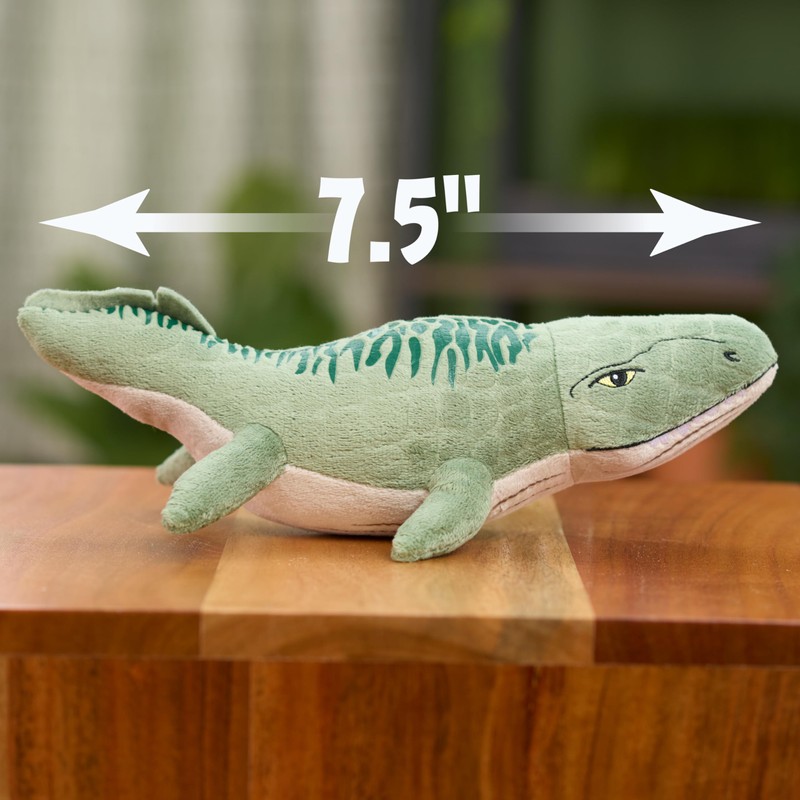 JURASSIC WORLD Small Plush - Mosasaur, Kids Toys for Ages