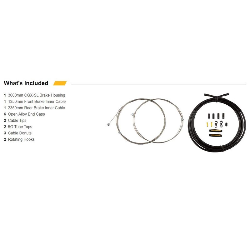 Jagwire Kit universal de freno deportivo (Hyper), negro