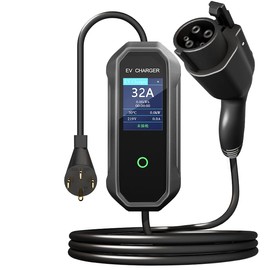 40 Amp Level 2 Portable EV Charger Charging Cable Station, Electric Vehicle Charger Plug-in EV Charging Station with All J1772 EV Cars (240 Volt, 25ft Cable)