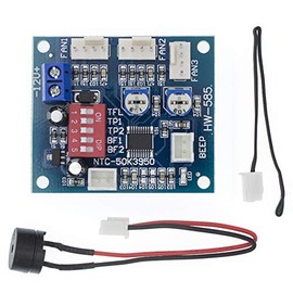 DC 12V 5A PWM PC CPU Fan Temperature Control Speed Controller Board Speed Controller Temperature Probe Buzzle