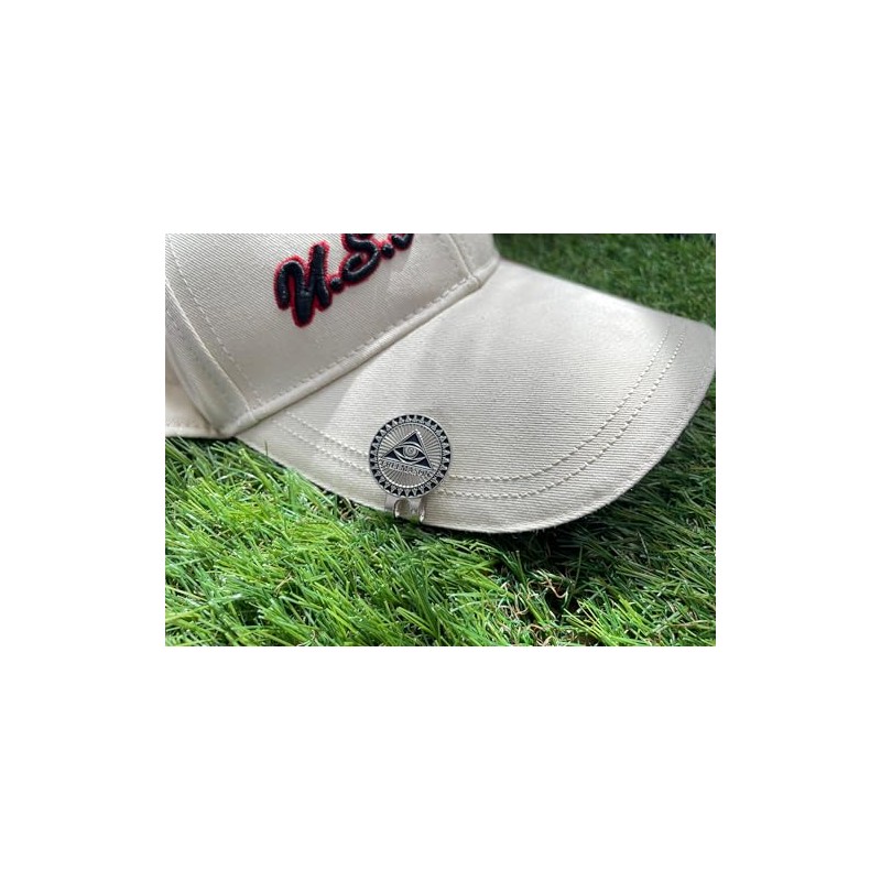 Don Flyee Golf Marker Magnet Masonic Emblem Alloy Hat Clip
