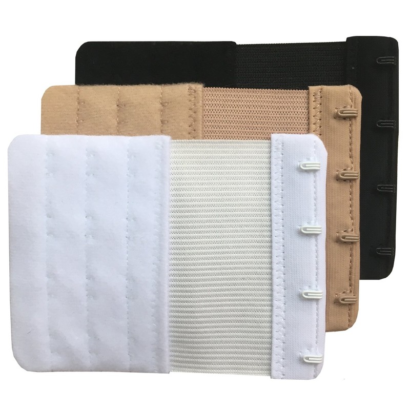 Chanie Women Pack of 3 Soft Comfortable 4 Hooks Bra
