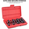 NEIKO 01137B 1/2-Inch-Drive Allen Socket Set, 3-Inch Length, 1/2-Inch Impact