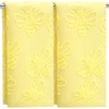SmoothNovelty 2 Pcs Bee Hand Towels for Bathroom 100% Cotton