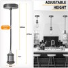 LEDSone Vintage Pendant Light Fitting Modern Retro Industrial Style E27