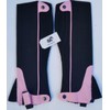 Adult Unisex Horse Riding Equestrian Half Chaps Amara Fabric (Pink,