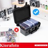 Kiorafoto Toploader Storage Box，IP67 Waterproof Hard Case for 100+ 3"x