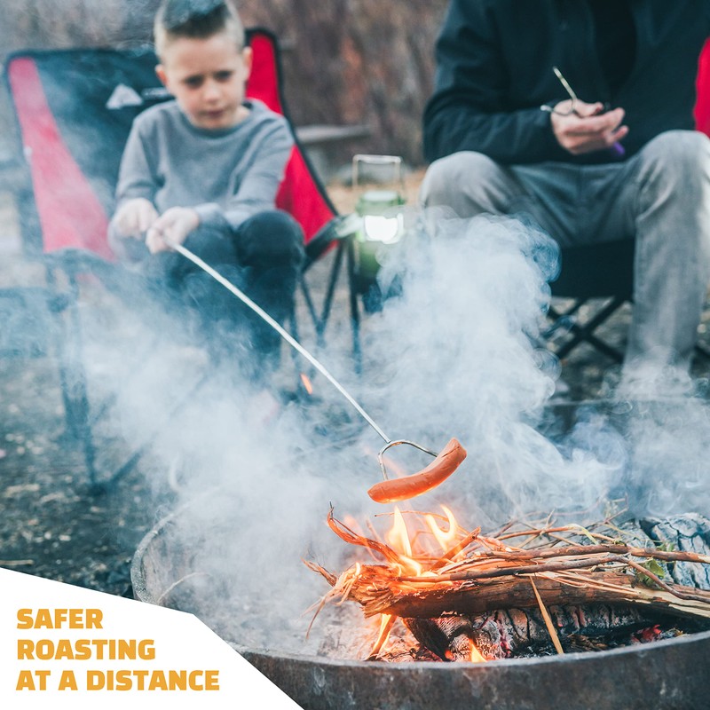 MalloMe Smores Sticks for Fire Pit - Premium 34 inch