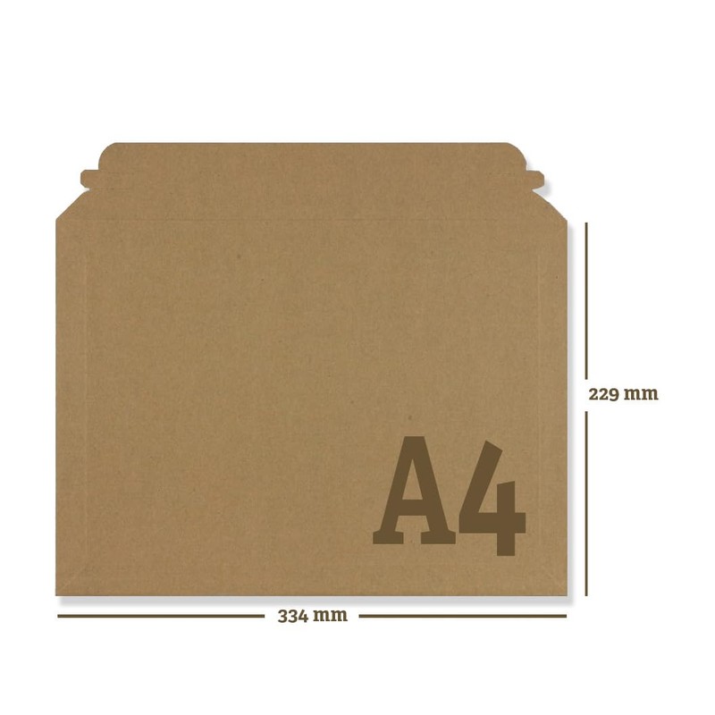 Technographic A4 Cardboard Postal Envelopes 234mm x 334mm (10)
