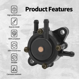 AWSZH 49040-7001 2439304S 2439316S 16700-Z0J-003 Fuel Pump Fit for 49040-2075 49040-0769 808656 LG808656 for Honda GX610 GX620 GX670 GXV520 GXV530 GXV610 GXV620 GXV670 engine Kawasaki 15HP-25HP Engine