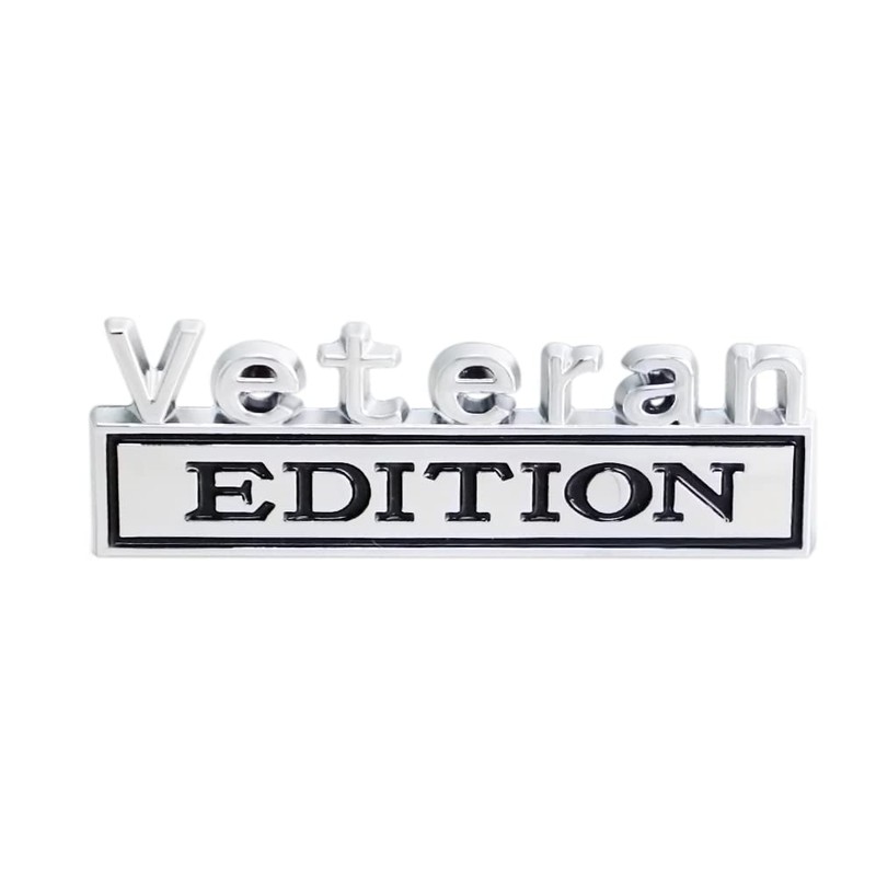 2 Pack Veteran Edition Emblem Sticker is applicable to all