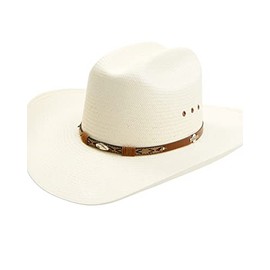 Stetson Unisex Rodeo Natural Cattleman Straw Western Hat Natural 7 3/8