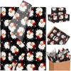 Sanixin 100 Sheets Black Xmas Santa Tissue Paper Santa Snowflake