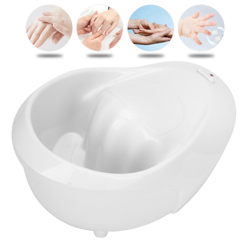Electric Nail Soaking Bowl Bubble Vibration Hand Spa Massage Machine