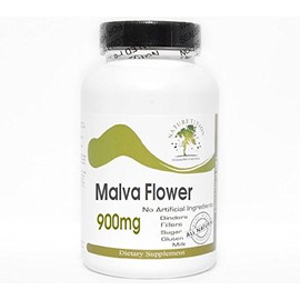 Malva Flower 900mg ~ 90 Capsules - No Additives ~ Naturetition Supplements
