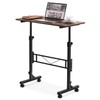 Amztabler Small Standing Desk Adjustable Height, Mobile Stand Up Desk