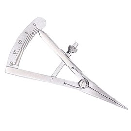 Leather Compass, DIY Hand Made High Accuracy Wing Divider Stainless Steel Adjustable for Leather Trimming Projects(Screw lock type marking gauge)