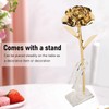 24K Gold Plated Rose Clear Texture Romantic Exquisite Long Lasting