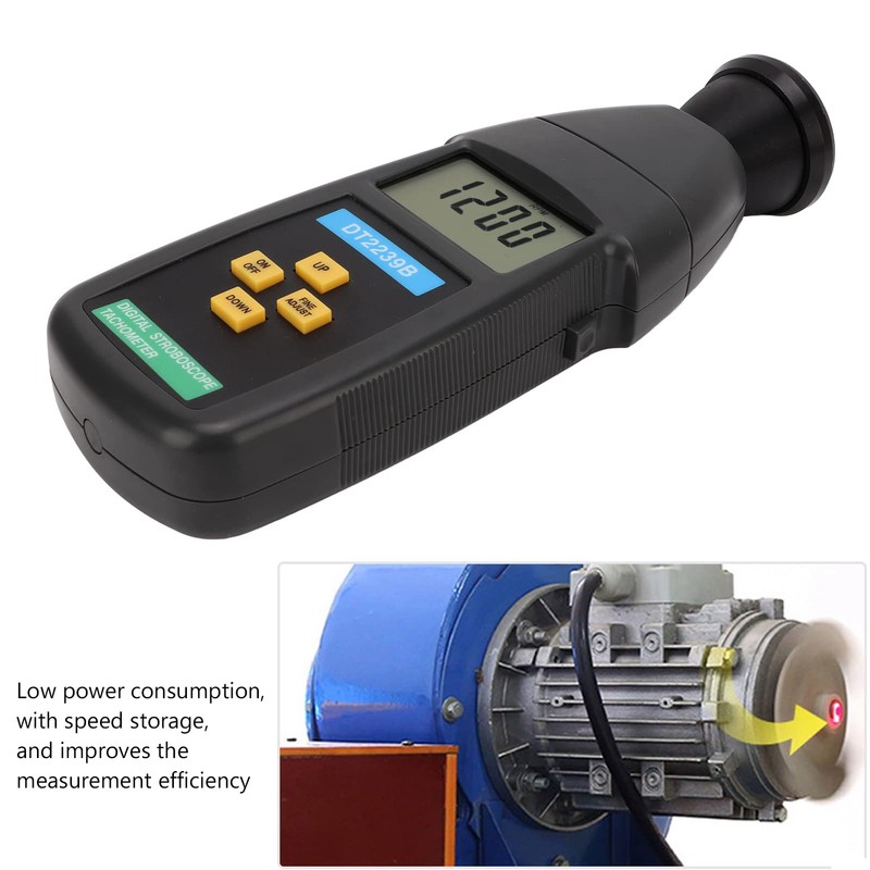 Portable Digital Stroboscope, Handheld Non Contact Flash Tachometer Detection Equipment