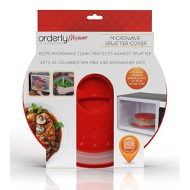 Microwave Splatter Cover - Essential Home Microwave Cover, BPA Free, Dishwasher Safe, Multi-Level Adjustable with Integrated Handle, Acts as Splash Guard for Plates & Bowls