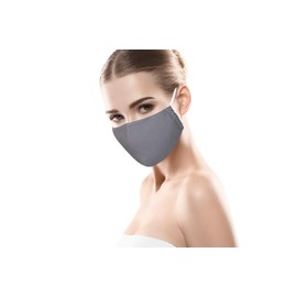 PRECORN Mouth and Nose Mask, Mouth Nose Protective Mask in Grey, Mouth Guard Mask, 3-Ply Reusable Masks, 100% Cotton