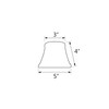 Aspen Creative 30005-2A Small Bell Shape Chandelier Clip-On Lamp Shade