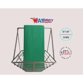 A1 Bakery Supplies Gift wrapping Tissue Paper 15X20 10 Pack (Festive Green)