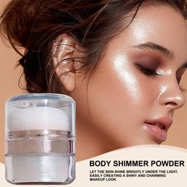 Body Highlighter - Body Highlighter Glitter Shimmer Powder,3g Contouring Clavicle Patting Glow Fairy Brightening Makeup Stick for Women Girl
