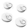 Rubber Bath Plug Replacement Set 4PCS, Fit for UK Universal