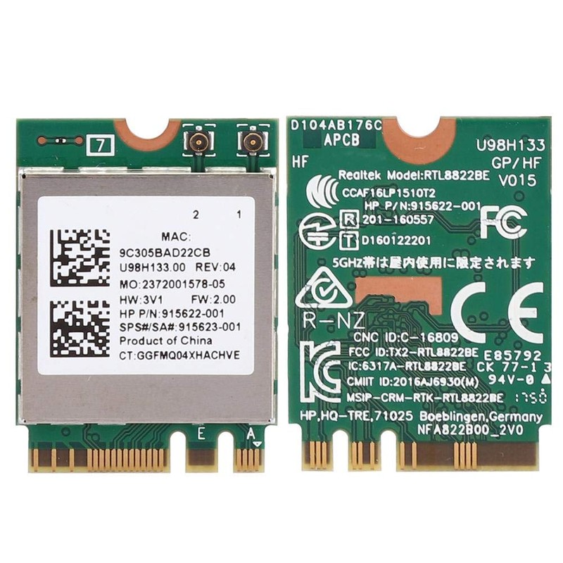 ASHATA WiFi Card WiFi Card Network Card RTL8822BE Dual Band