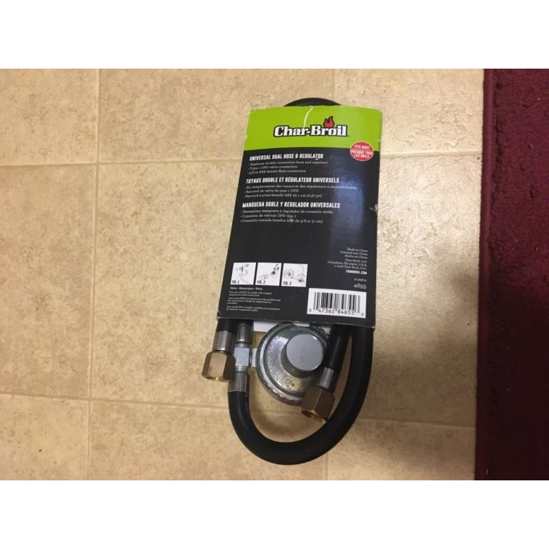 Char-Broil Dual Hose and Regulator Type-1 Connections for grill &