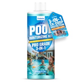 3 in 1 Pool Winter Closing Kit 16OZ - Pro Grade Pool Winterizing Kit for Above Ground and Inground Pools, Easy to Use, & Natural Safe Closing Kit, Long Lasting Pool Closer- Up to 15,000+ Gallon