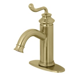 Kingston Brass LS5413RL Royale Bathroom Faucet, Brushed Brass 5.88 x 5.06 x 9