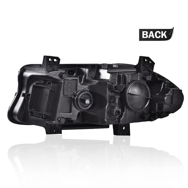 DOTCOM LED DRL Projector Headlight Assembly Fit For Dodge Charger