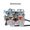 Motorcycle Carburetor Dual Carb Assy Replacement for Honda CA250 CMX250C