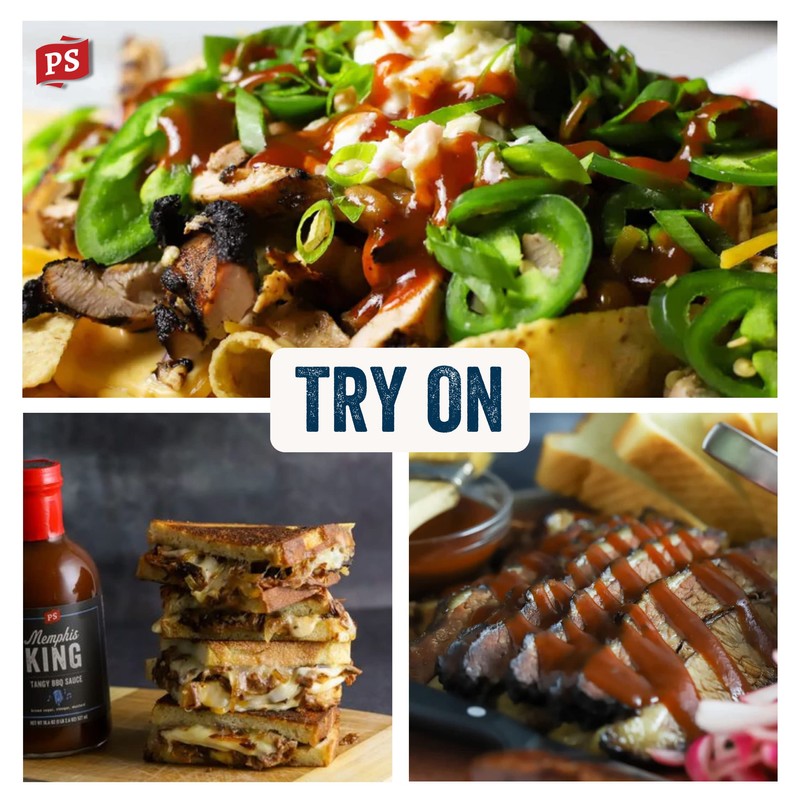 PS Seasoning Memphis King Tangy BBQ Sauce - Smoky, Sweet