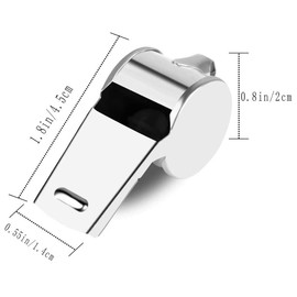 WOOYALIN Whistle 3 PCS Stainless Steel Sports Whistles with Lanyard Loud Crisp Sound Whistles Great for Coaches Referees Officials and Traffic Police