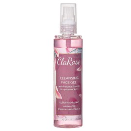 ClaRose Deep Cleansing Face Gel with Natural Oil and Hyaluronic Acid, 150 ml, Rose