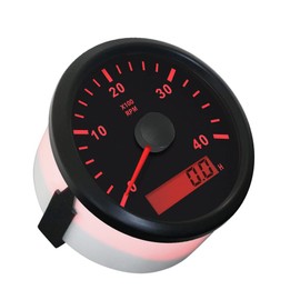 ELING Waterproof Tachometer REV Counter RPM Gauge with Hour Meter 0-4000RPM 85mm 9-32V with Backlight