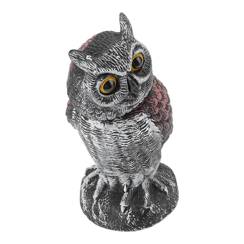 Owl Decoy Plastic Striped Small Shakeable Waterproof Vivid Shape Fake
