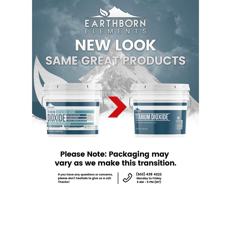 Titanium Dioxide (1 Gallon) Pure Whitening/Brightening Colorant, DIY Essential, Resealable