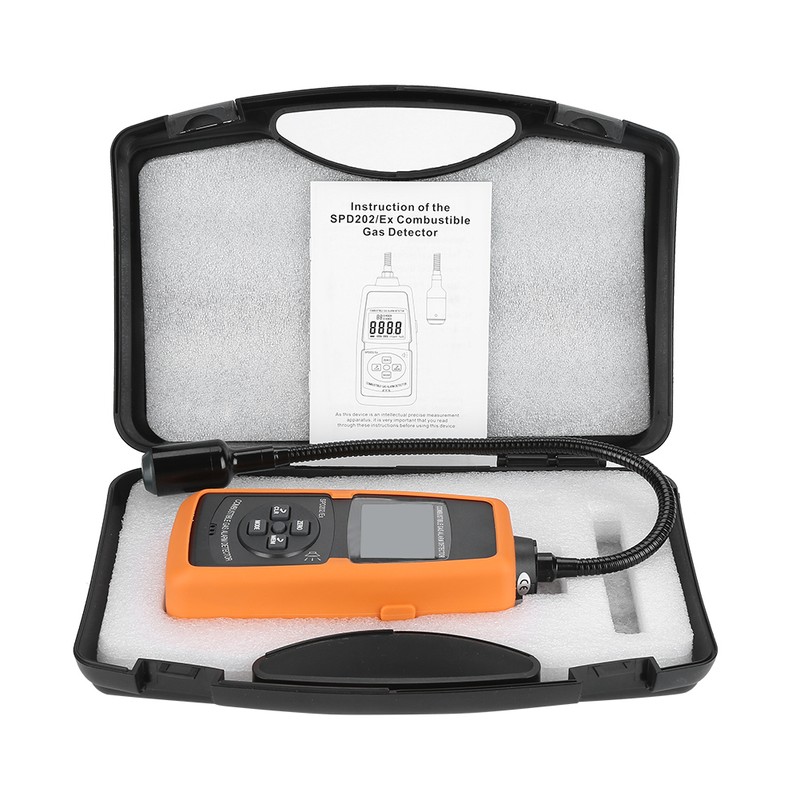 SPD202/EX Digital Combustible Gas Detector Natural LPG Coal Alarm Tester