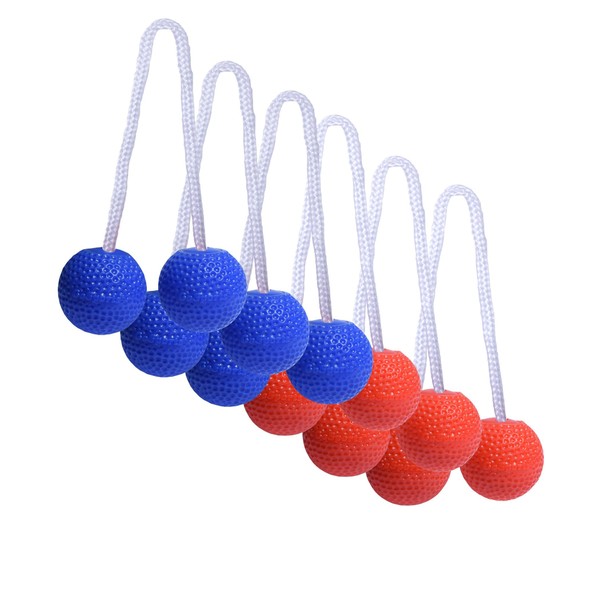 GoSports Ladder Toss Bolo Replacement Set - Kid Safe Soft Rubber or Hard Golf Balls
