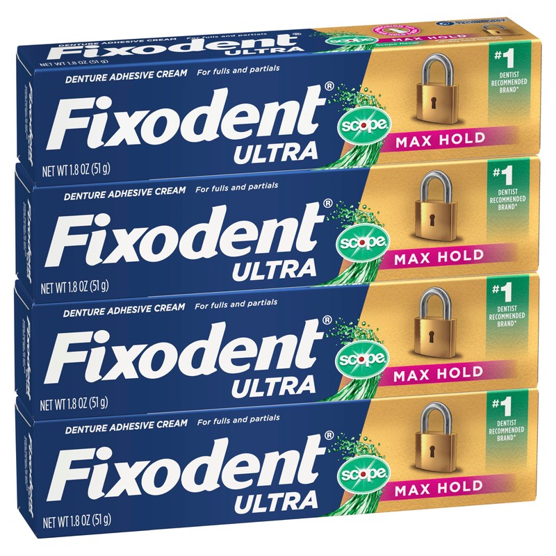 Ultra Max Hold Plus Scope Secure Denture Adhesive for Full