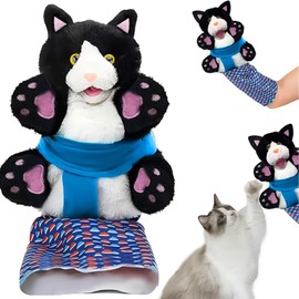 HANGGON Wrestling Cat Toy Puppet,Cat Puppet Wrestler,Cat Wrestling Toy Puppet,Cat Wrestler Puppet,Plüschkatze Wrestle Toy,Lustige Katzen Puppe Wrestling Spielzeug,für Hauskatzen & Katzenliebhaber